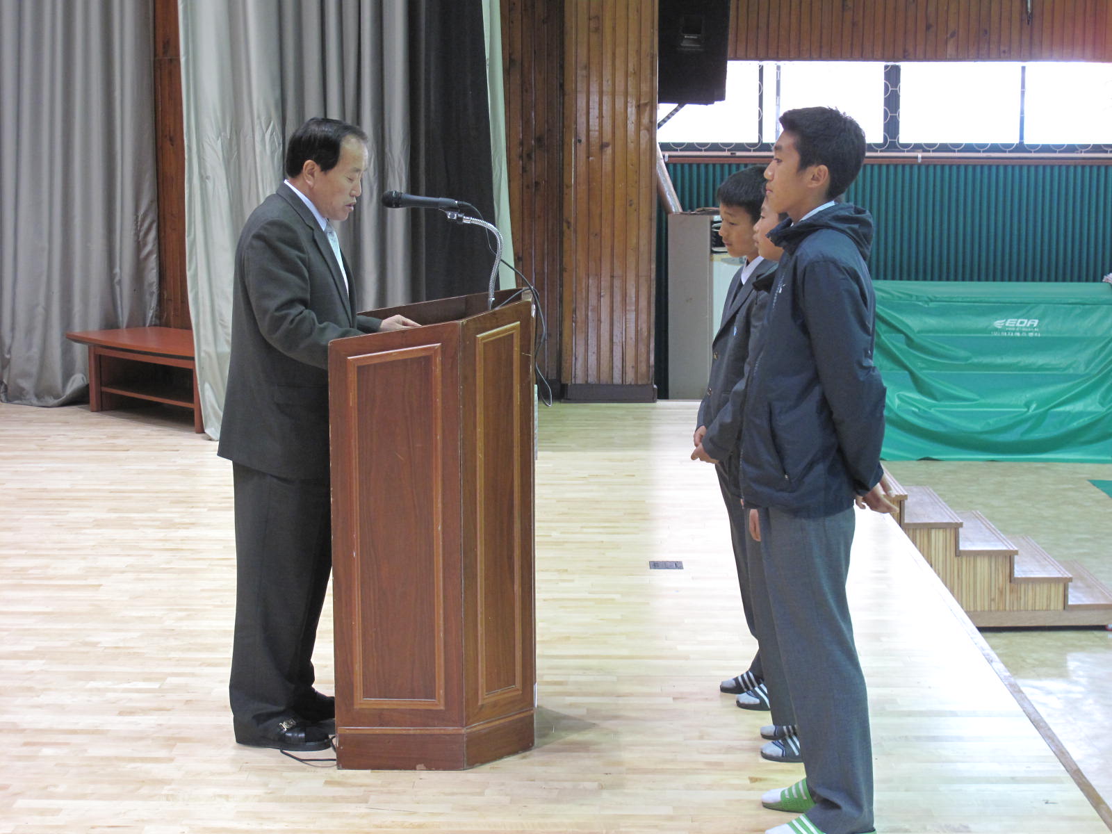 과천 중고교 단축마라톤 상장수여식